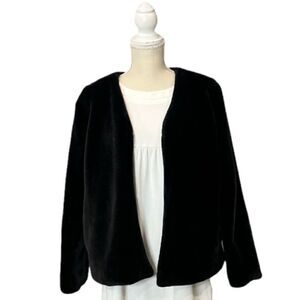 Black Faux Fur Jacket